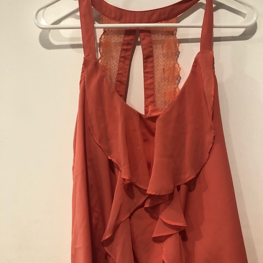 Go out peach shirt
